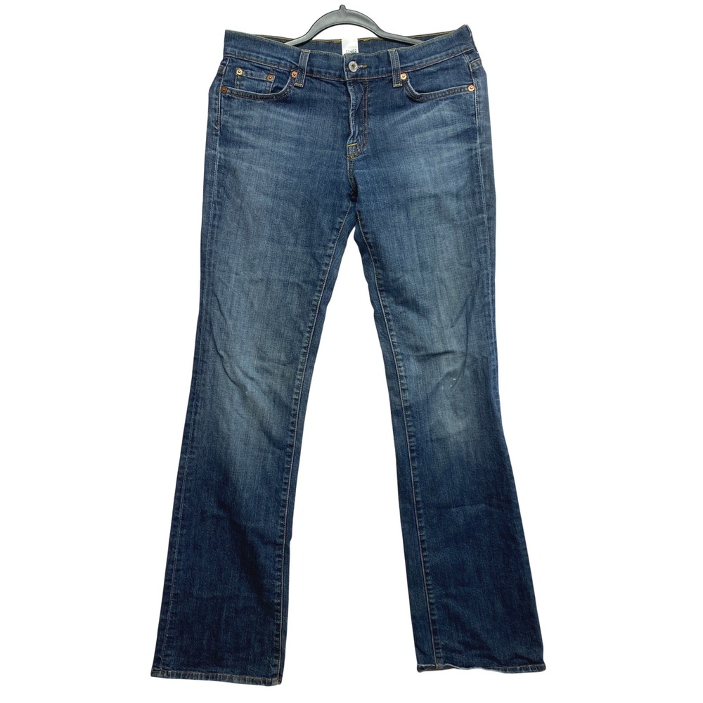 Lucky Brand Sundown Jeans Womens 6/28 Blue Bootcut Made in USA Distressed